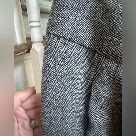 Grey wool mini skirt Loft, size 6 - Picture 6 of 7